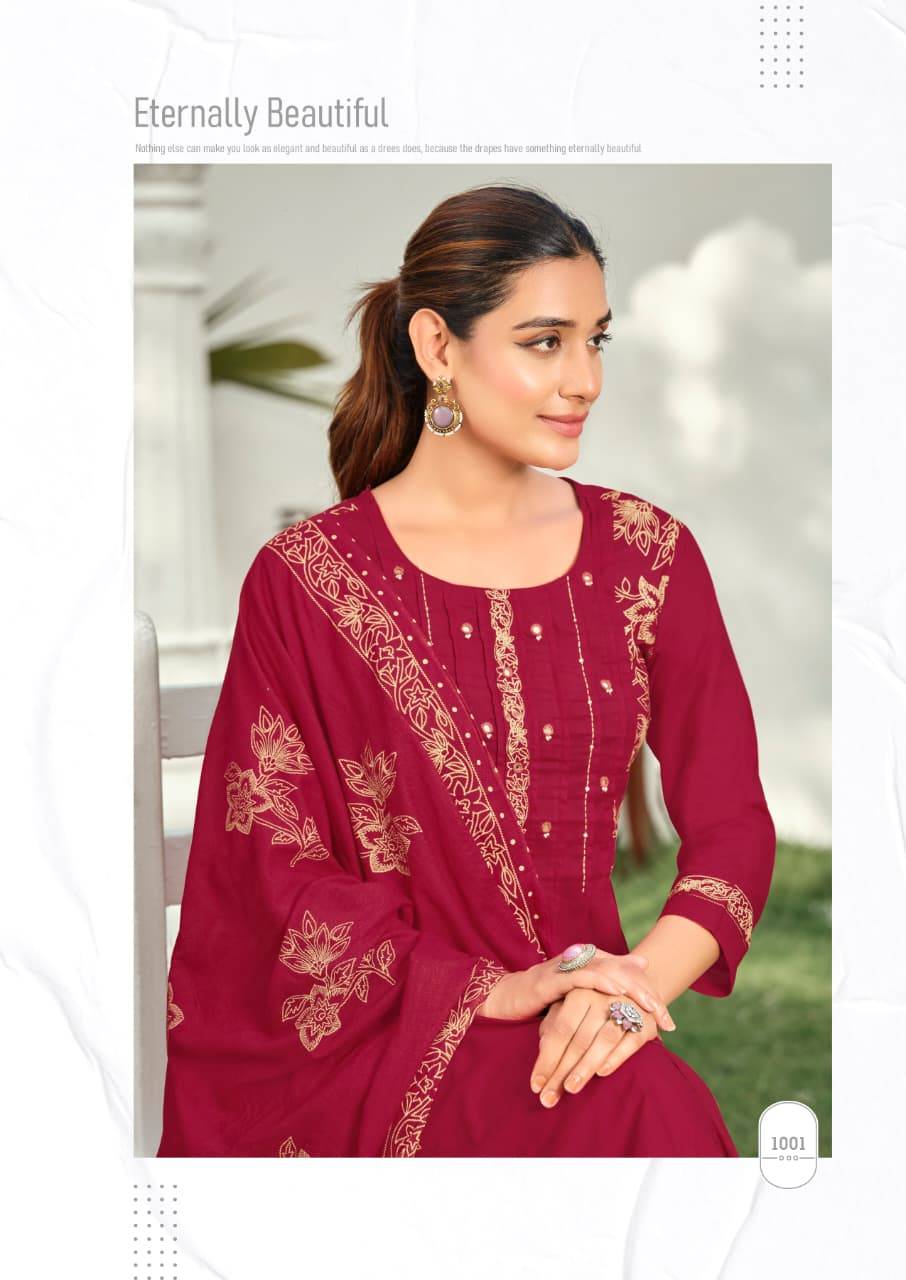  MANNAT By KARISSA 1001 To 1006 Series Beautiful Festive Suits Colourful Stylish pure heavy Bombay cotton dresses At Wholesale Price
